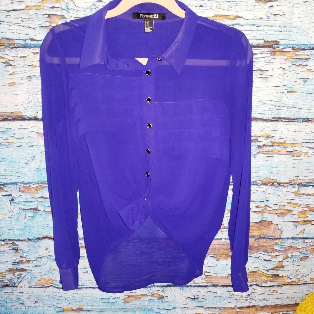 Long sleeve Blue top